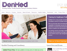 Tablet Screenshot of denmed-uk.com